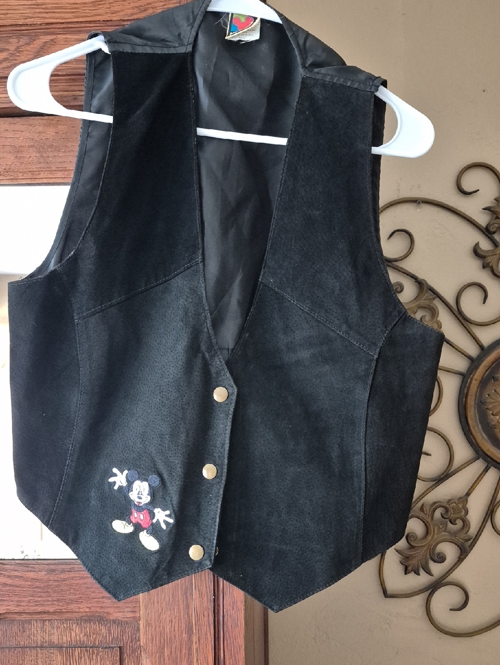 Mickey Vintage Suede Vest